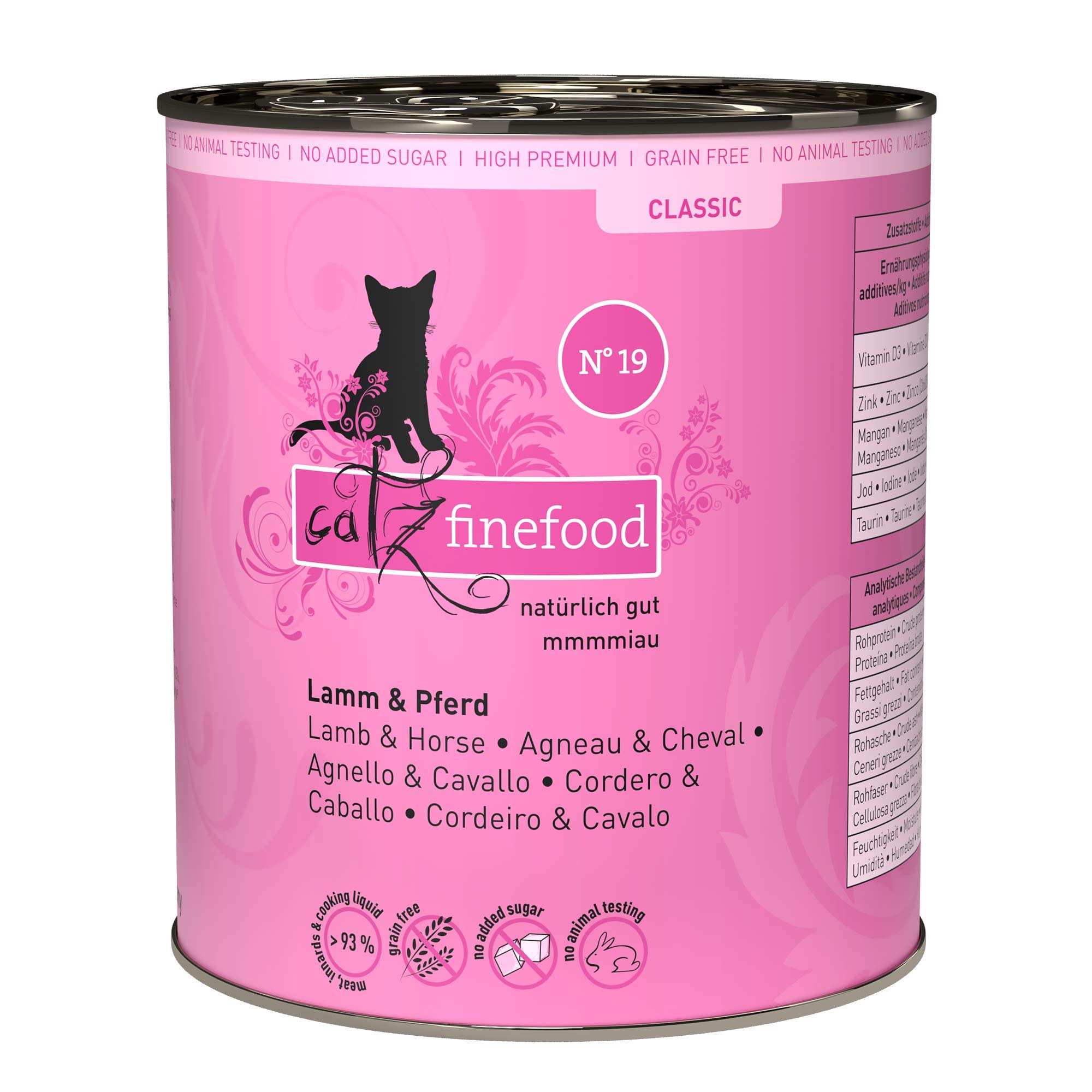 catz finefood N° 19 Lamm & Pferd Nassfutter 6 x 400 g