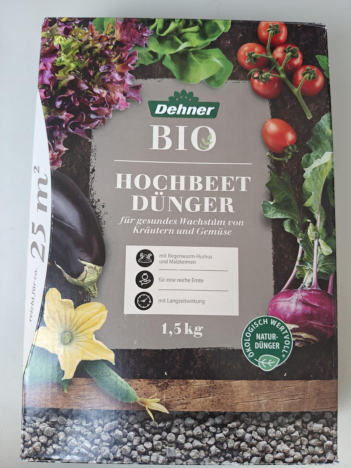 Dehner Bio Hochbeetdünger Spezialdünger 1,5 kg für 25 qm