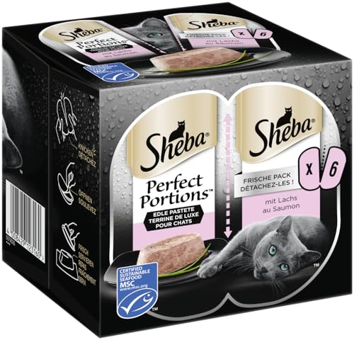 Sheba Perfect Portions Pastete Nassfutter Lachs 3x75g MSC