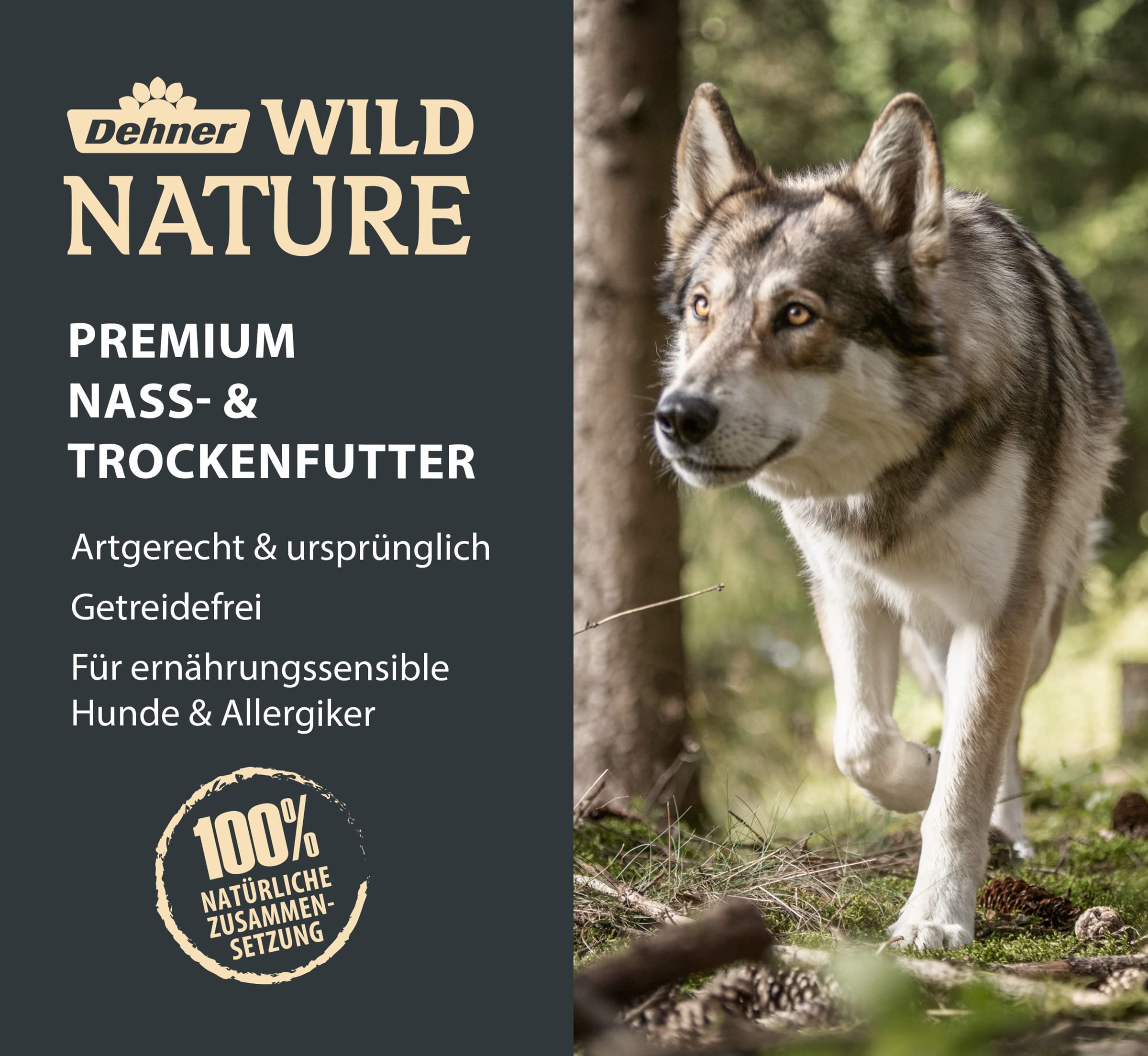 Dehner Wild Nature Bergweide Hundefutter Pferd Rind 12 kg