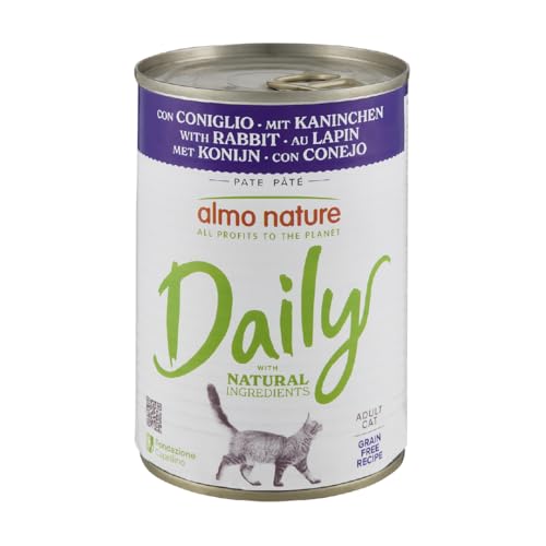 Almo Nature Daily Nassfutter Mousse Kaninchen 24x85g getreidefrei