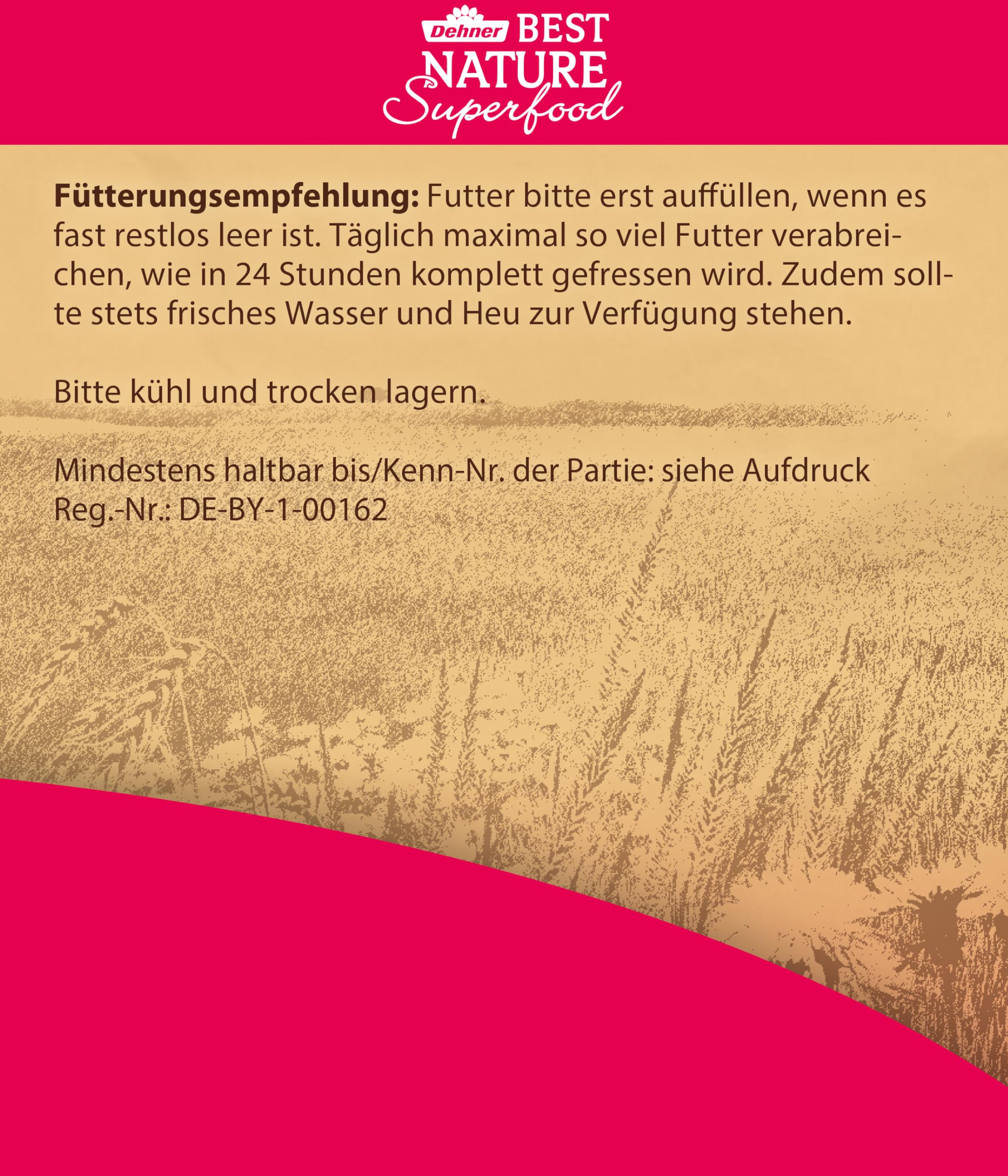 Dehner Best Nature Meerschweinchen Futter 1,5 kg getreidefrei