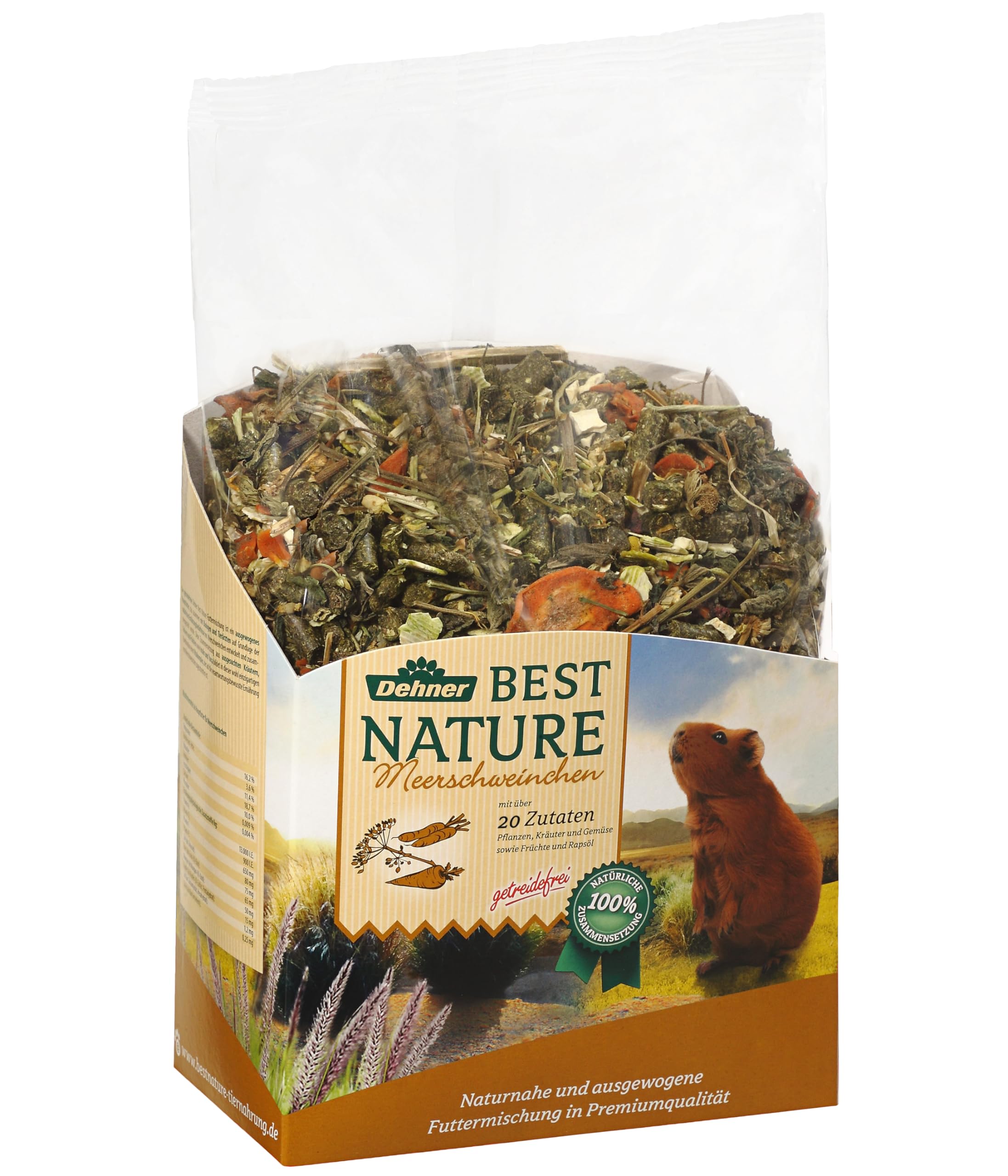 Dehner Best Nature Meerschweinchenfutter Pellets 3 kg getreidefrei