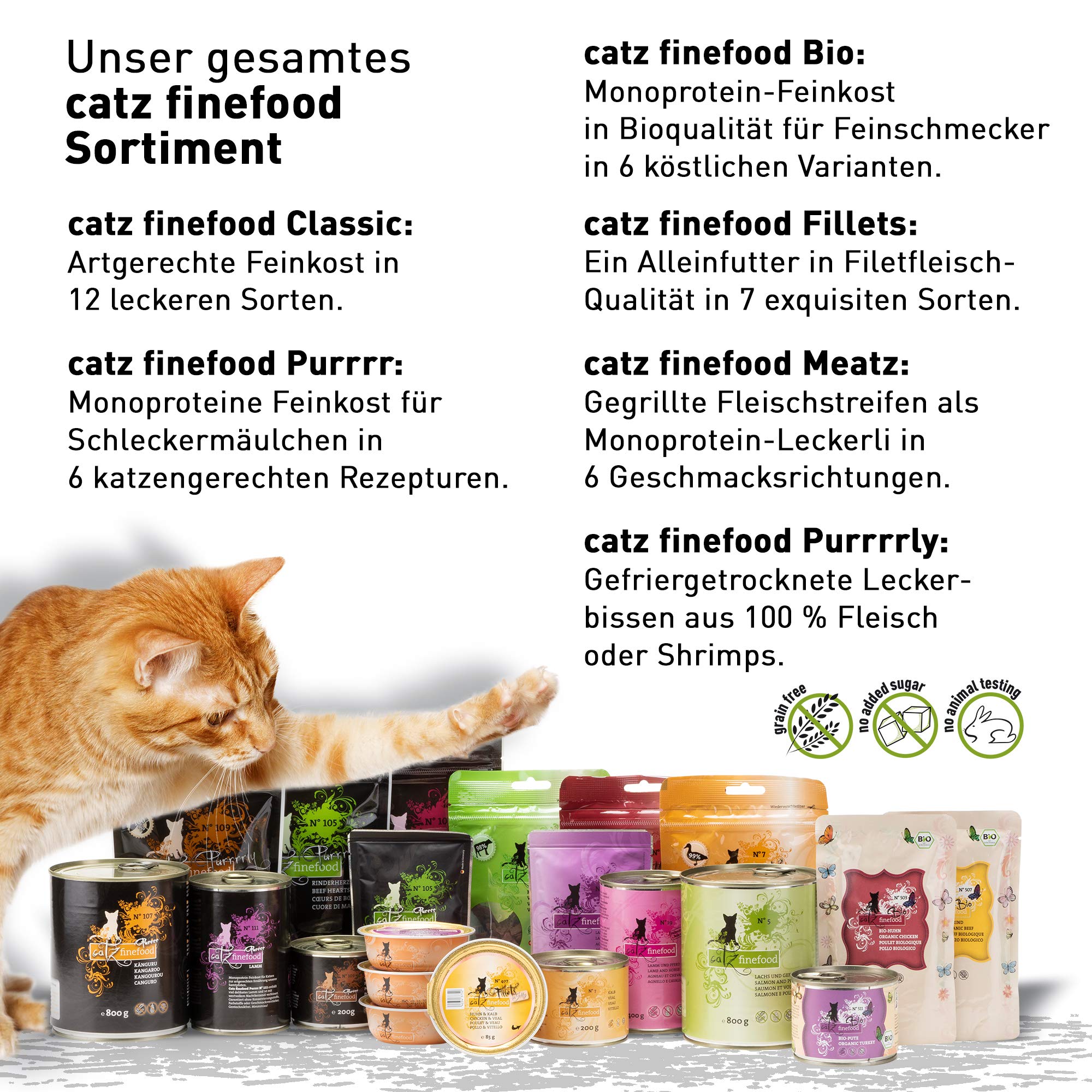 catz finefood Purrrr N° 103 Nassfutter Huhn 8x85g getreidefrei