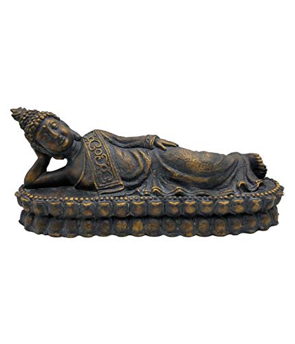 Dehner Premium Lovely Buddha Dekofigur 62,5cm braun gold