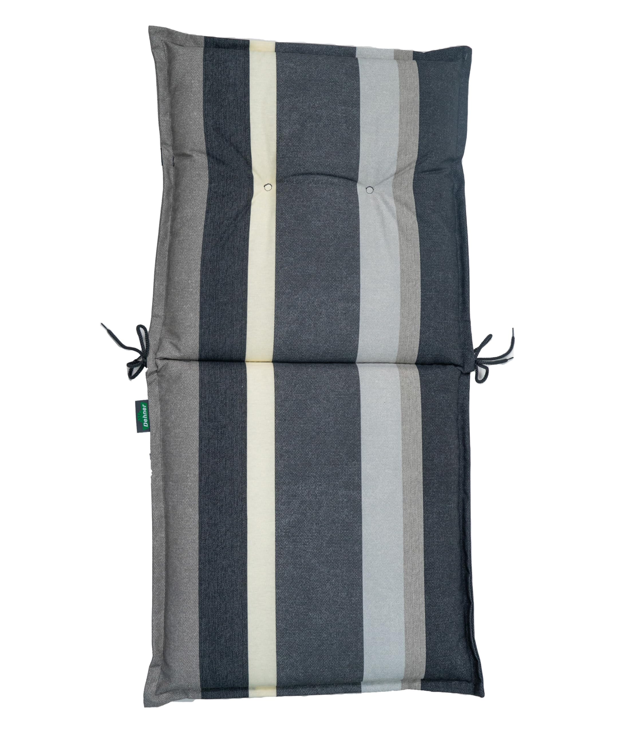 Dehner Ligura Niederlehnerpolster grau 50x52x50 cm waschbar