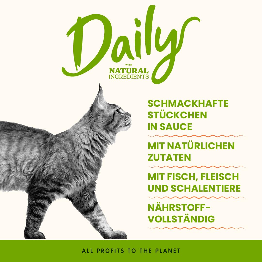 Almo Nature Daily Nassfutter Kabeljau Garnelen 30x70g