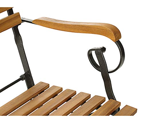 Dehner Tegernsee Klappbank 2-Sitzer natur 124 cm Akazienholz