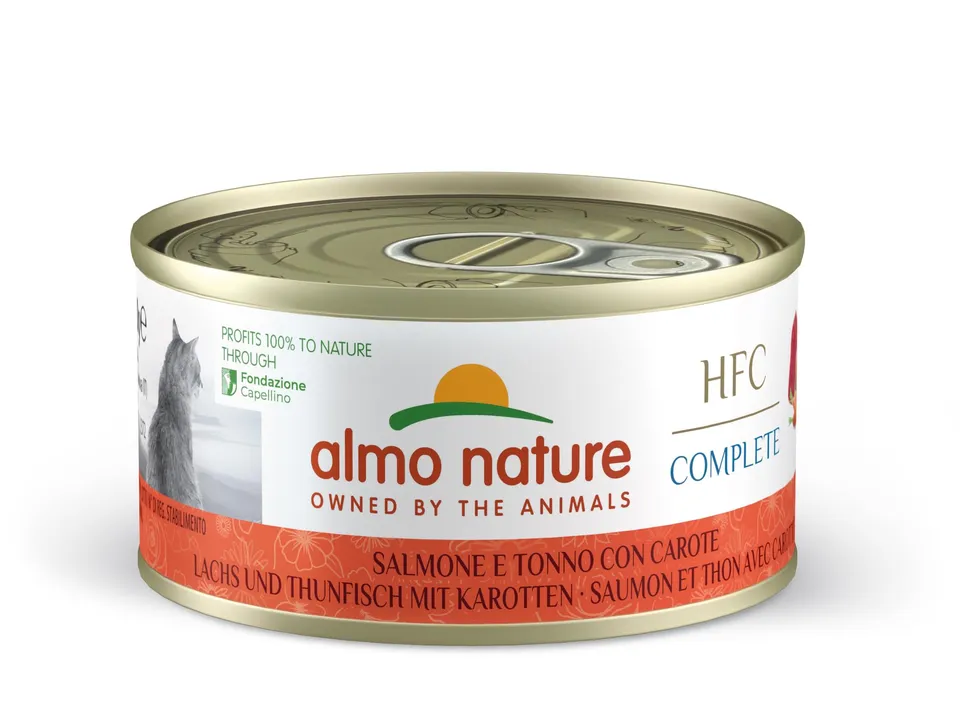 Almo Nature HFC Complete Nassfutter Lachs 24x70g getreidefrei