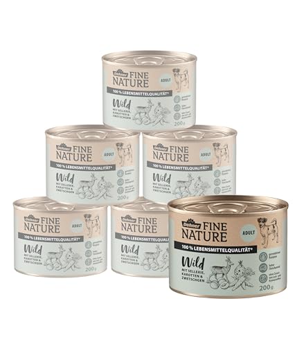 Dehner Fine Nature Wild Hundefutter Nassfutter 1,2 kg getreidefrei