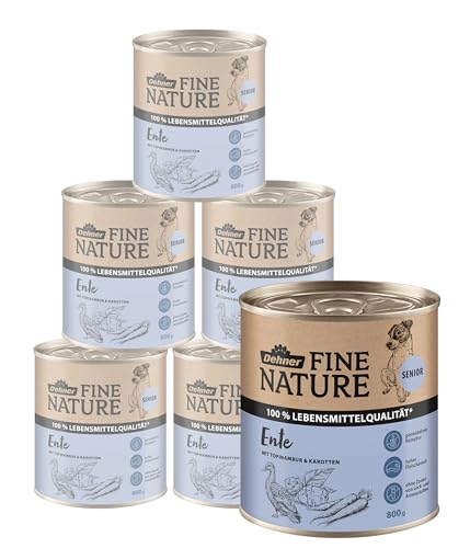 Dehner Fine Nature Senior Hundefutter Ente 6x800g getreidefrei