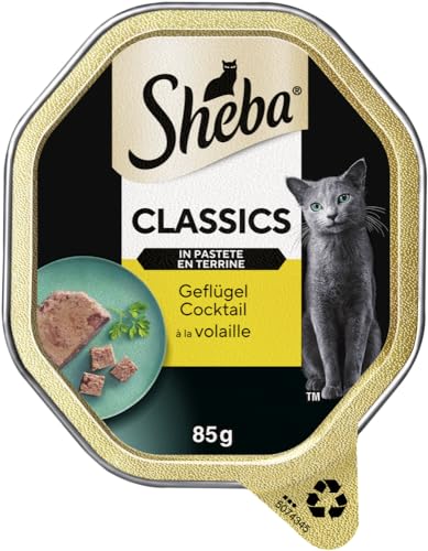 Sheba Classics Geflügel Cocktail Pastete Nassfutter 7x85g