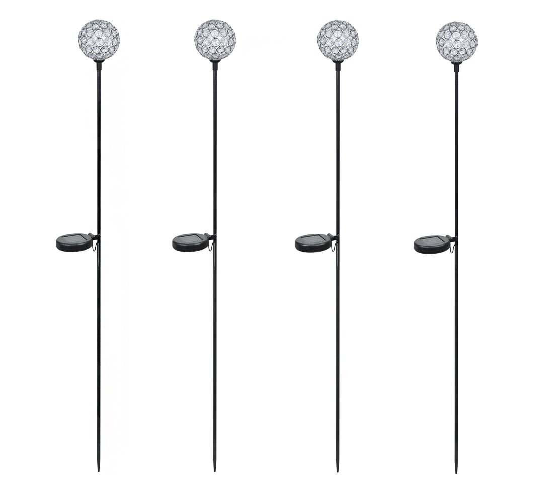 Dehner Premium Lovely Diamant Solar Dekostab 4er kupfer schwarz 120cm