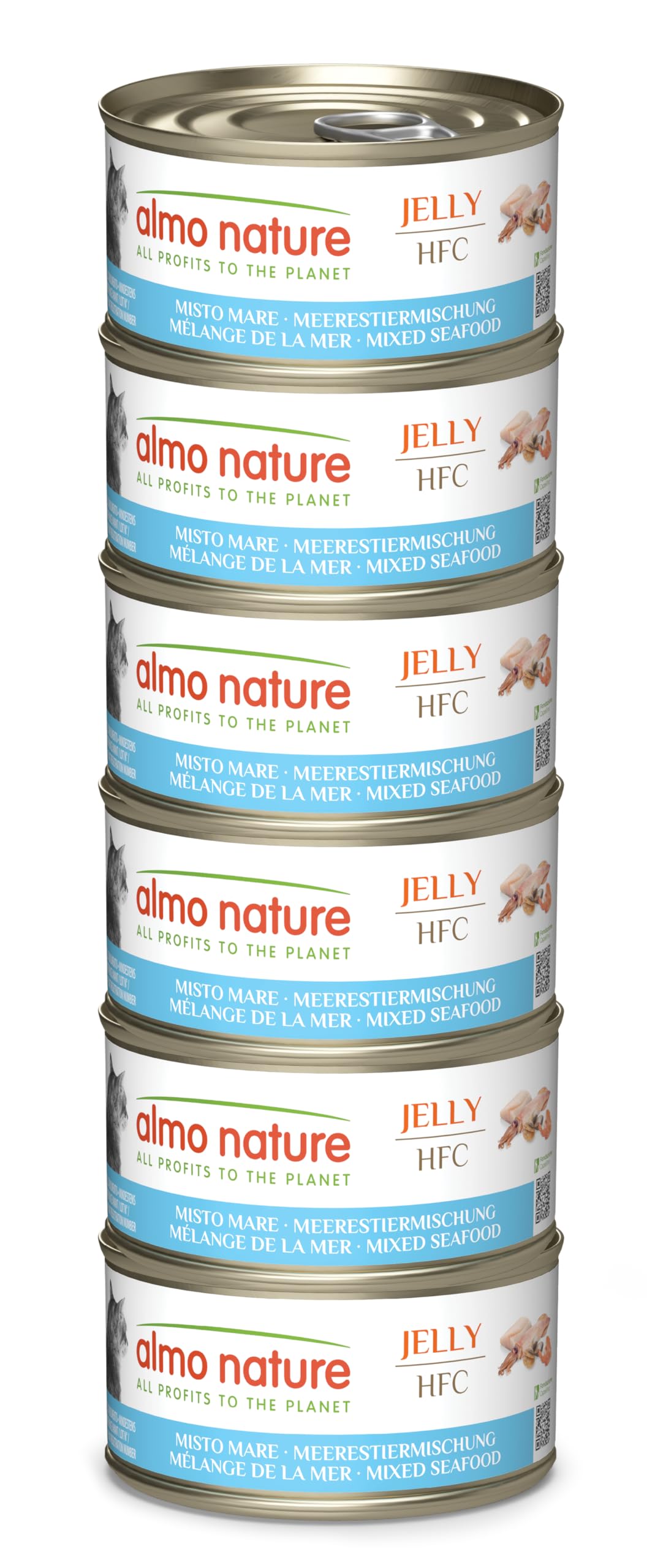 Almo Nature HFC Natural Nassfutter Huhn&Käse 6x70g