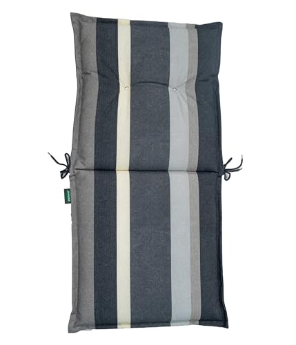 Dehner Ligura Niederlehnerpolster grau 50x52x50 cm waschbar