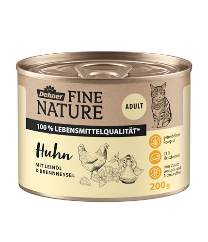 Dehner Fine Nature Adult Nassfutter Huhn 6x200g