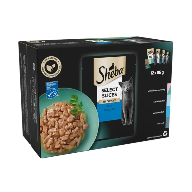 Sheba Select Slices Nassfutter Fisch in Sauce 12x85g