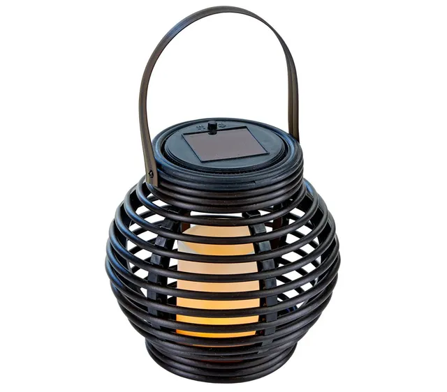 Dehner Premium Lovely Solarlaterne LED schwarz 16x15x15 cm