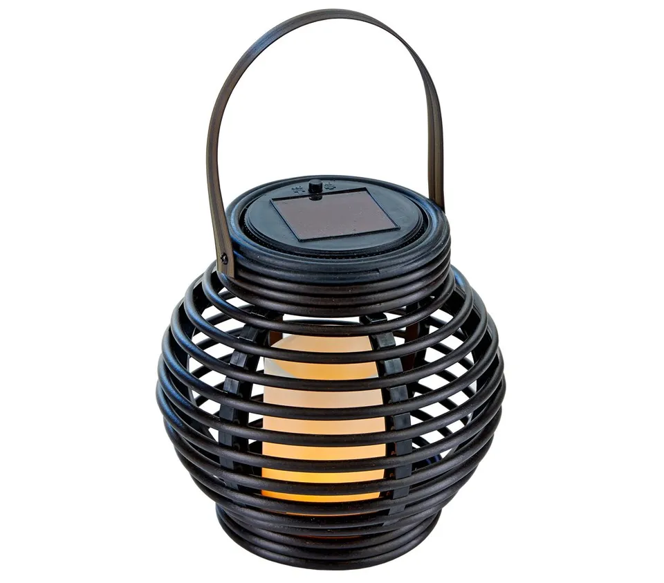Dehner Premium Lovely Solarlaterne LED schwarz 16x15x15 cm
