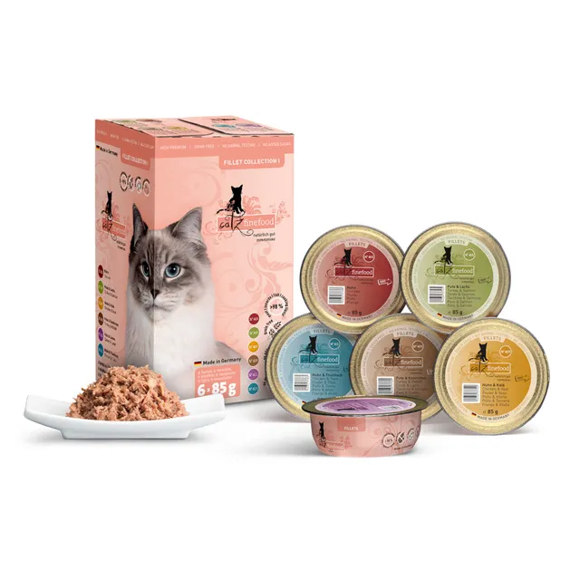 catz finefood Filets Nassfutter Mix Jelly 6x85g getreidefrei