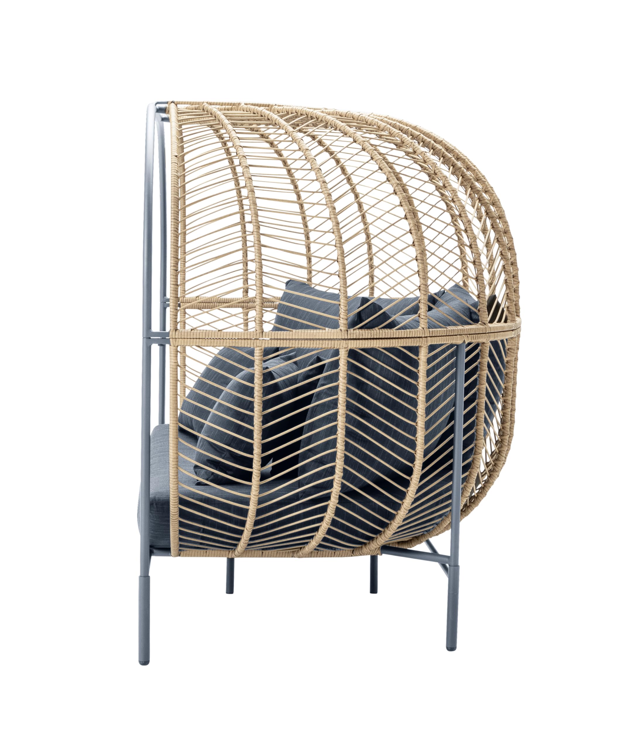 Dehner Venezia Daybed Outdoor dunkelgrau 172 cm