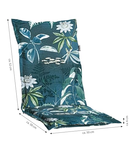 Dehner Abruzzo Niederlehnerpolster blau 50 cm