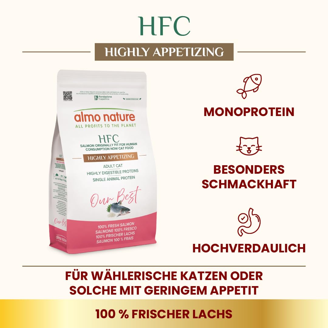 Almo Nature HFC Our Best Trockenfutter Lachs 1,2kg glutenfrei
