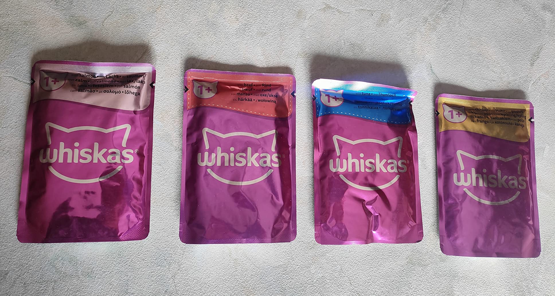Whiskas Adult 1+ Gemischte Auswahl Nassfutter 84x85g Gelee