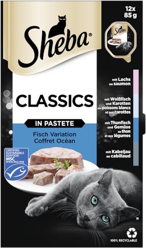 Sheba Classics Nassfutter Pastete Fisch 12x85g MSC