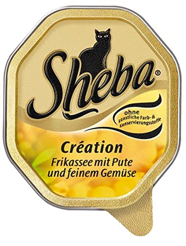 Sheba Frikassée Nassfutter Pute 32x100g in Schale
