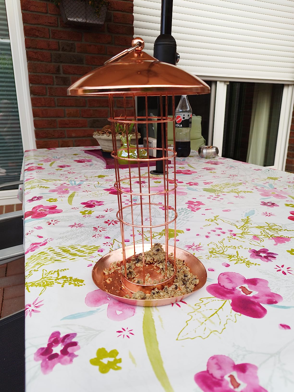 Dehner Natura Joelle Meisenknödelsäule Metall kupfer 30 cm