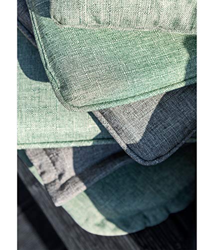 Dehner Premium Lovely Noah Sitzkissen 39x39 grau gesteppt