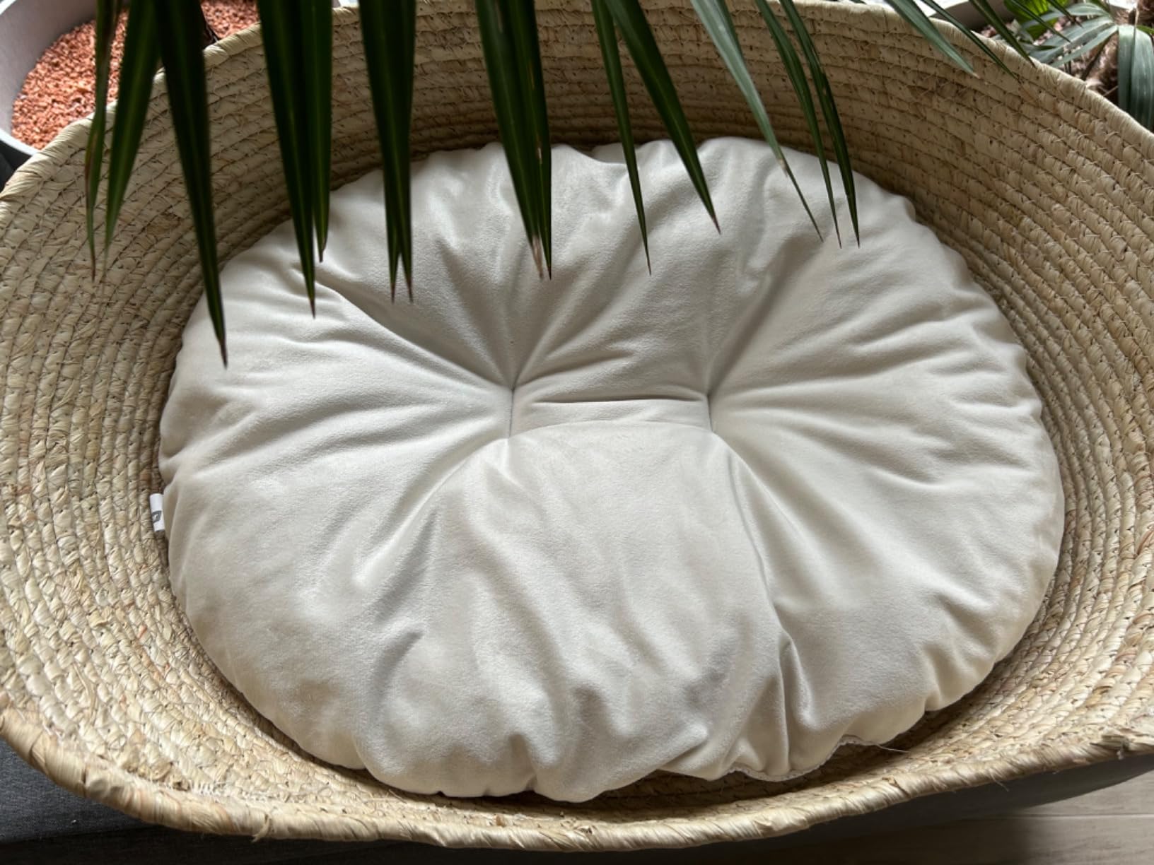 Dehner Lovely Tiefer Schlaf Katzenbett L beige 58x48cm