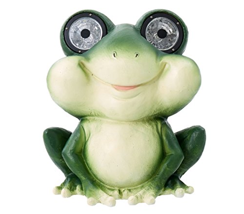 Dehner Dekofigur Solarleuchte Frosch Fridolin grün 31,7cm