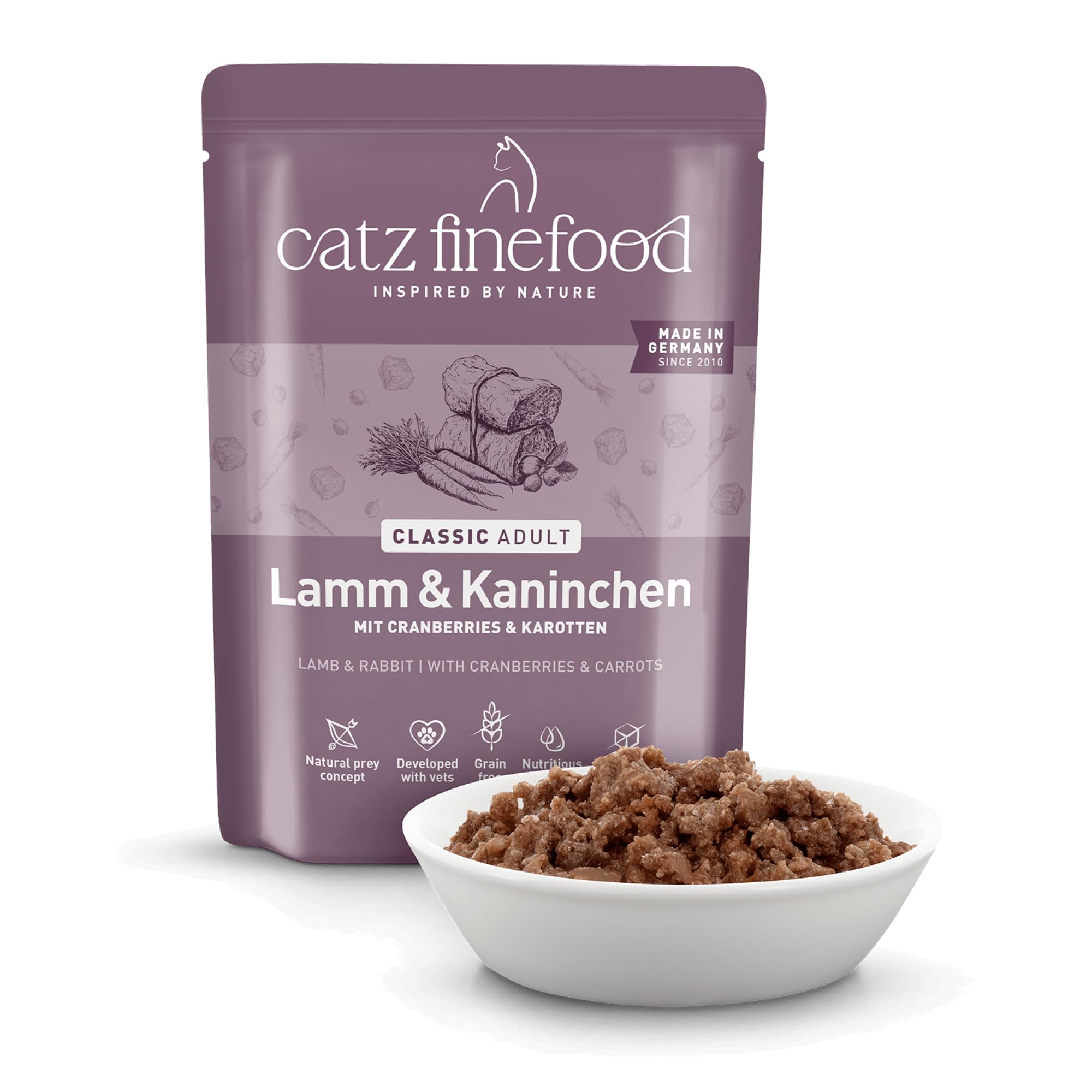 catz finefood No 11 Nassfutter Lamm Kaninchen 6x300g