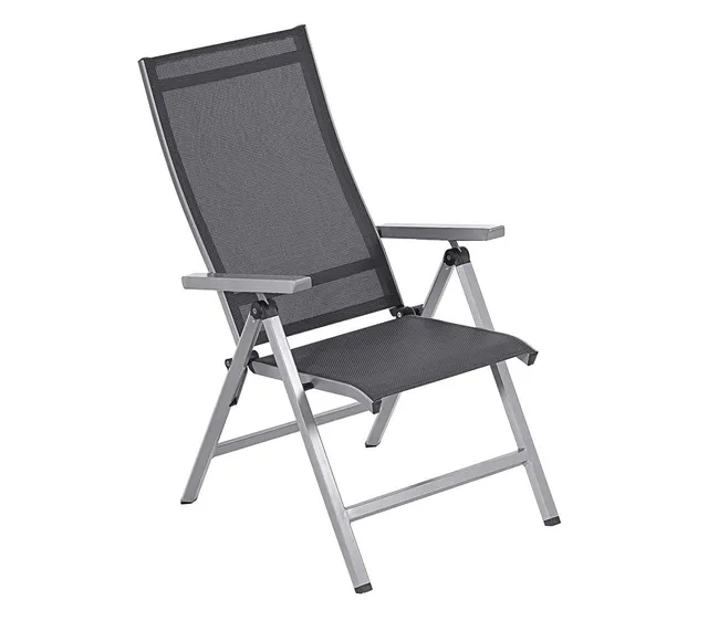 Dehner Macon Klappsessel schwarz Aluminium 112x60