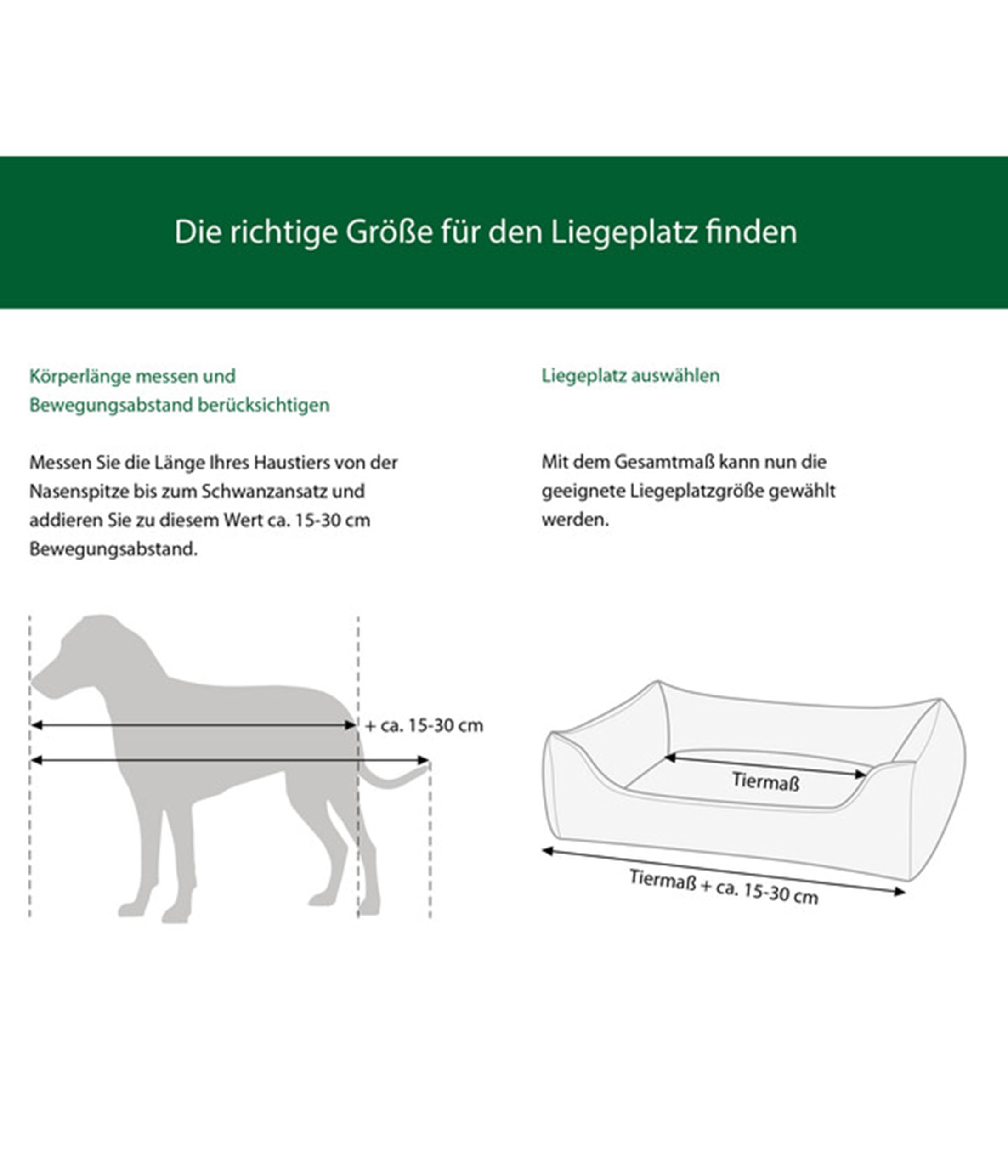 Dehner Lieblinge Sammy Hundebett beige 61x48x18 waschbar