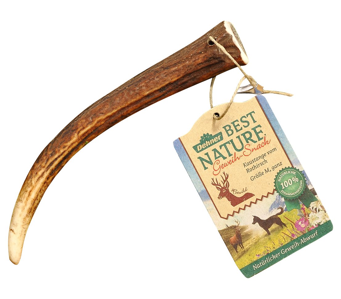Dehner Best Nature Rothirsch-Geweih Hundesnack 100 g S geruchsarm