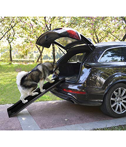 Dehner Lieblinge Bridge Hunderampe 160x40cm schwarz rutschfest