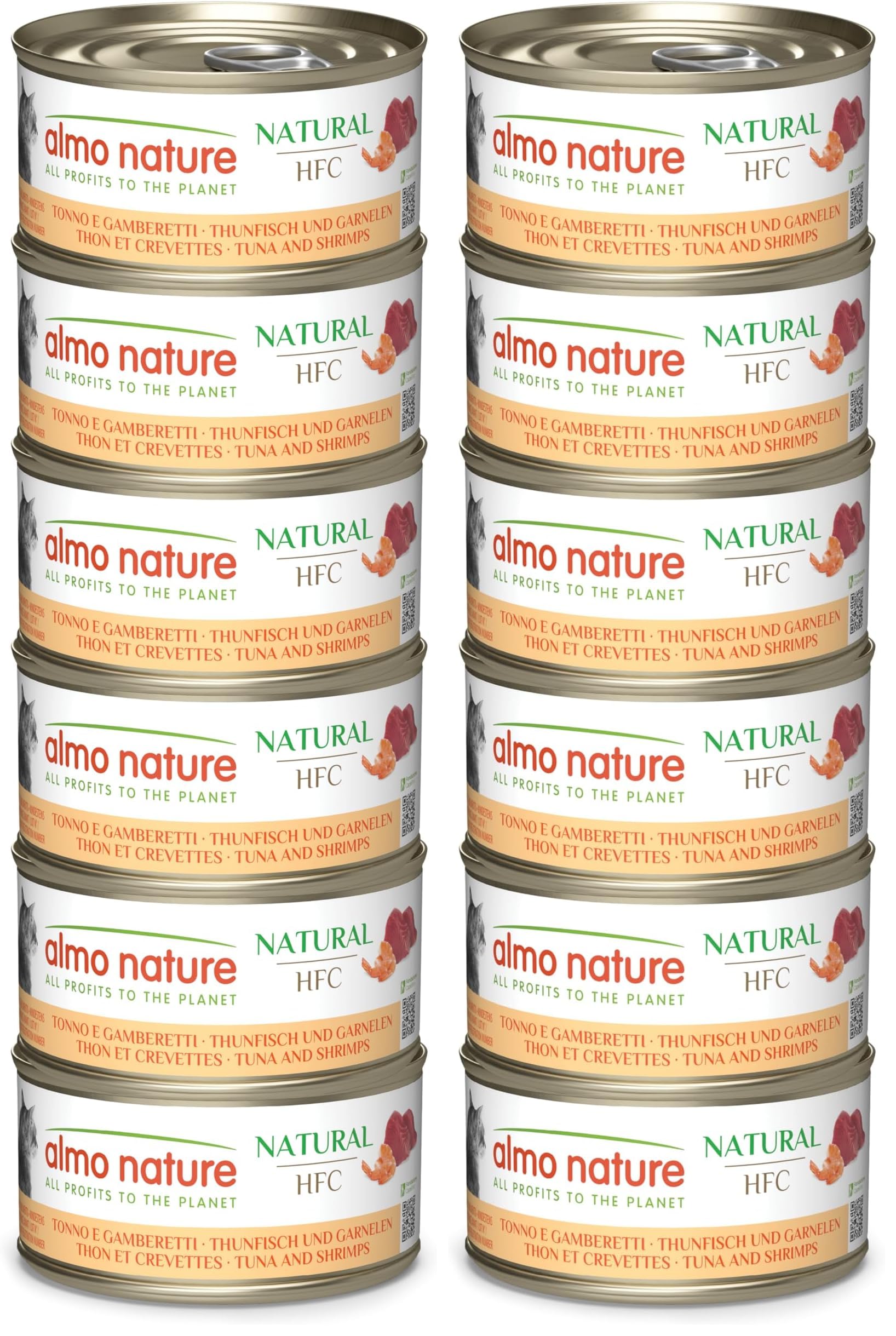 Almo Nature HFC Natural Nassfutter Thunfisch Garnelen 6x70g