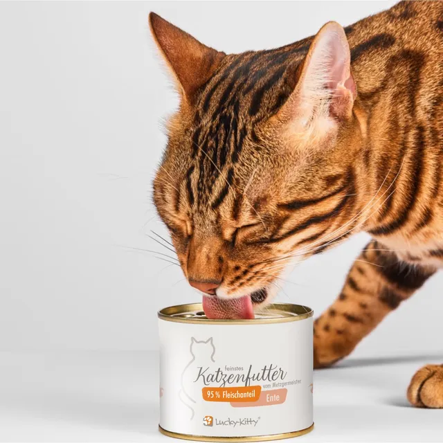 Lucky-Kitty Ente Nassfutter 200g hypoallergen