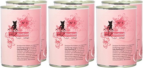 catz finefood N°3 Geflügel Katzenfutter nass 6x400g Preiselbeere