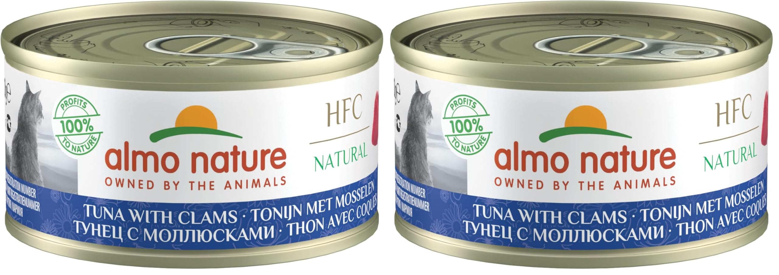 Almo Nature HFC Thunfisch Muscheln Nassfutter 24x70g Brühe