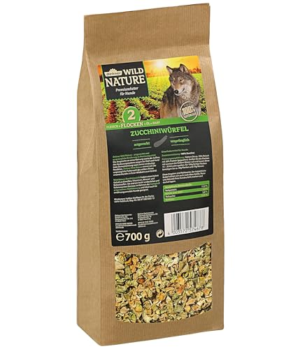 Dehner Wild Nature Flocken Hundefutter Zucchini 700 g PUR
