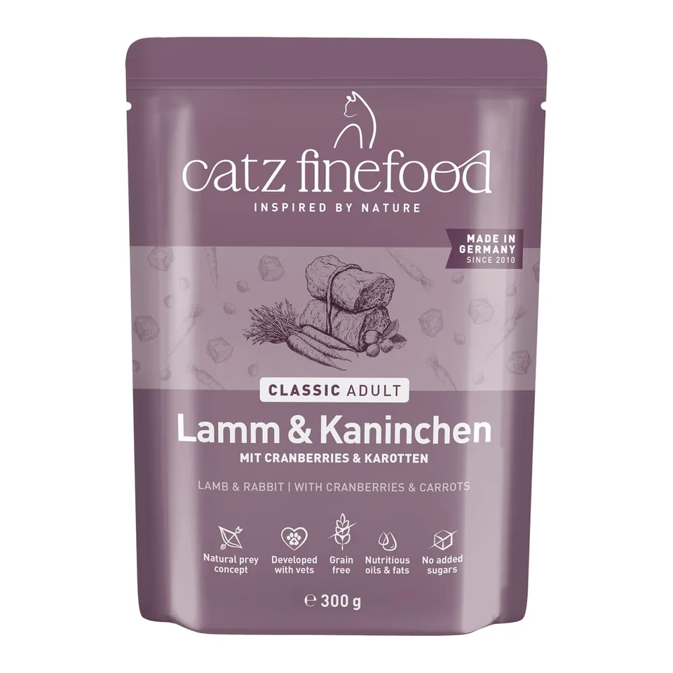 catz finefood No 11 Nassfutter Lamm Kaninchen 6x300g