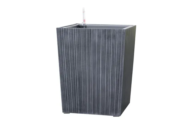 Dehner Living Pflanzkübel Polystone 50 cm anthrazit mit Bewässerung