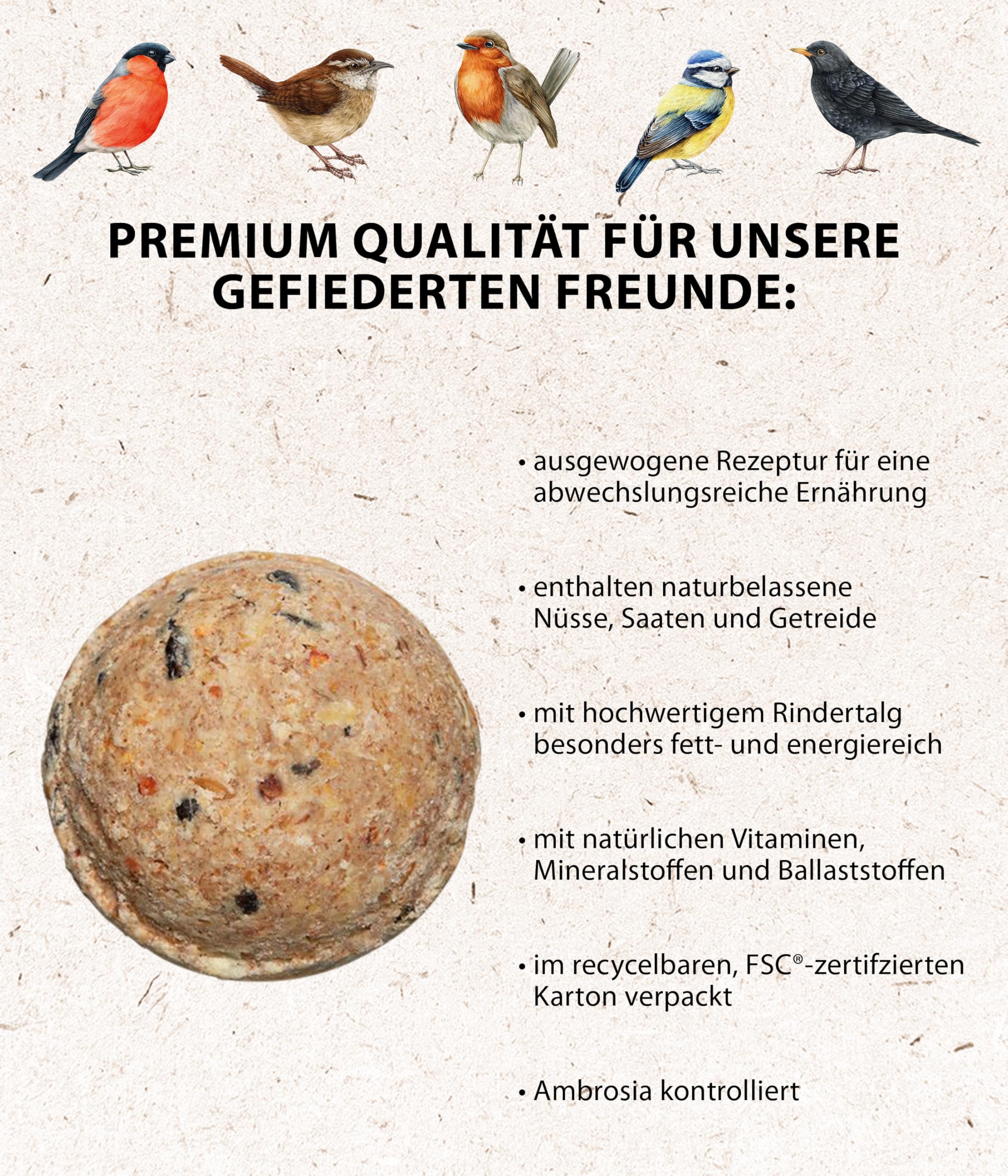 Dehner Natura Premium Meisenknödel Netz 30x90g Karton