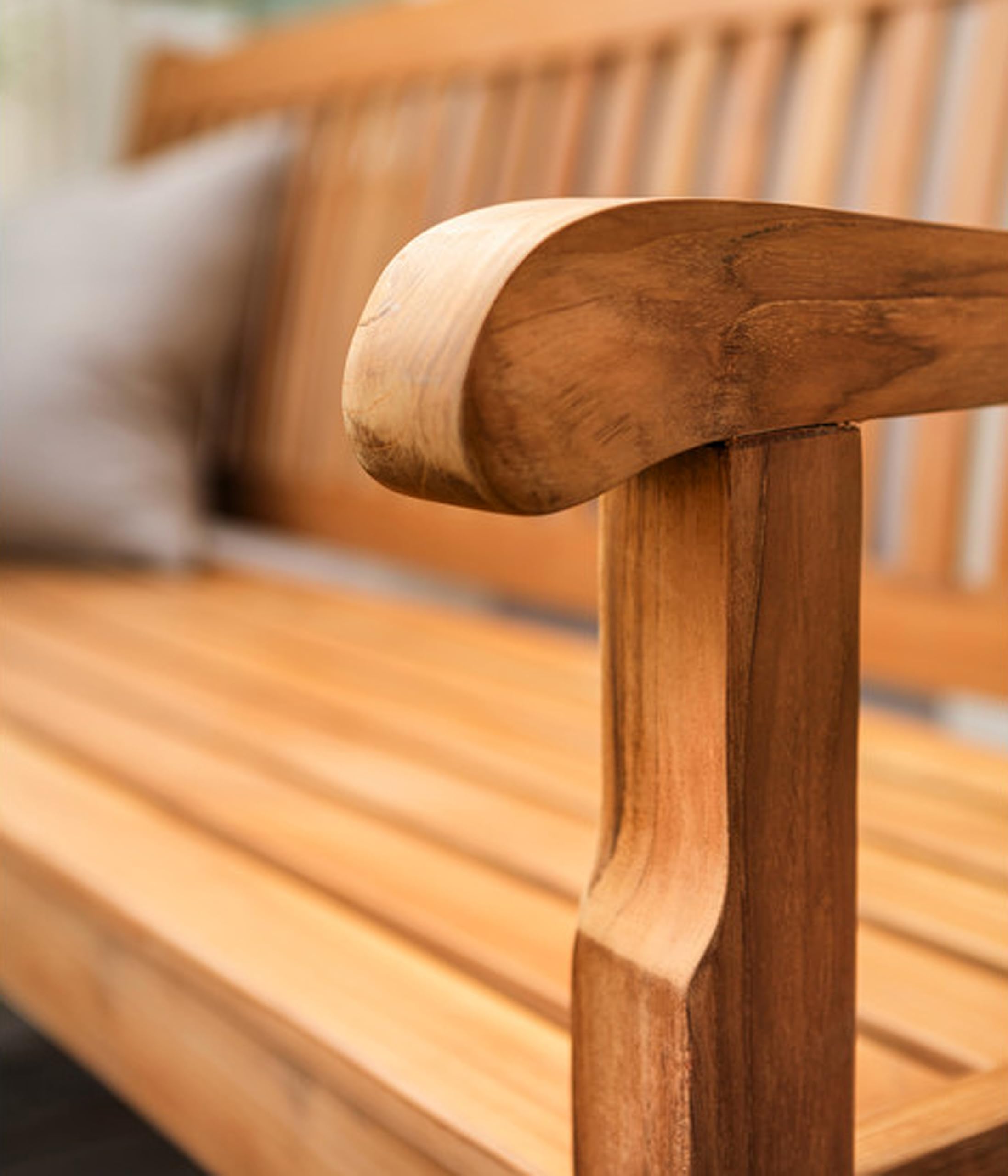 Dehner Havanna Gartenbank Teak 3-Sitzer 160cm