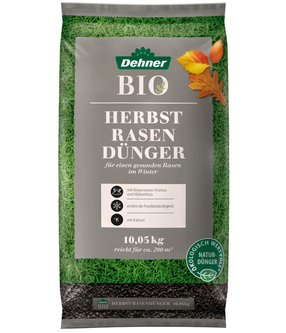 Dehner Bio Herbst-Rasendünger 10,05 kg für 200 qm organisch