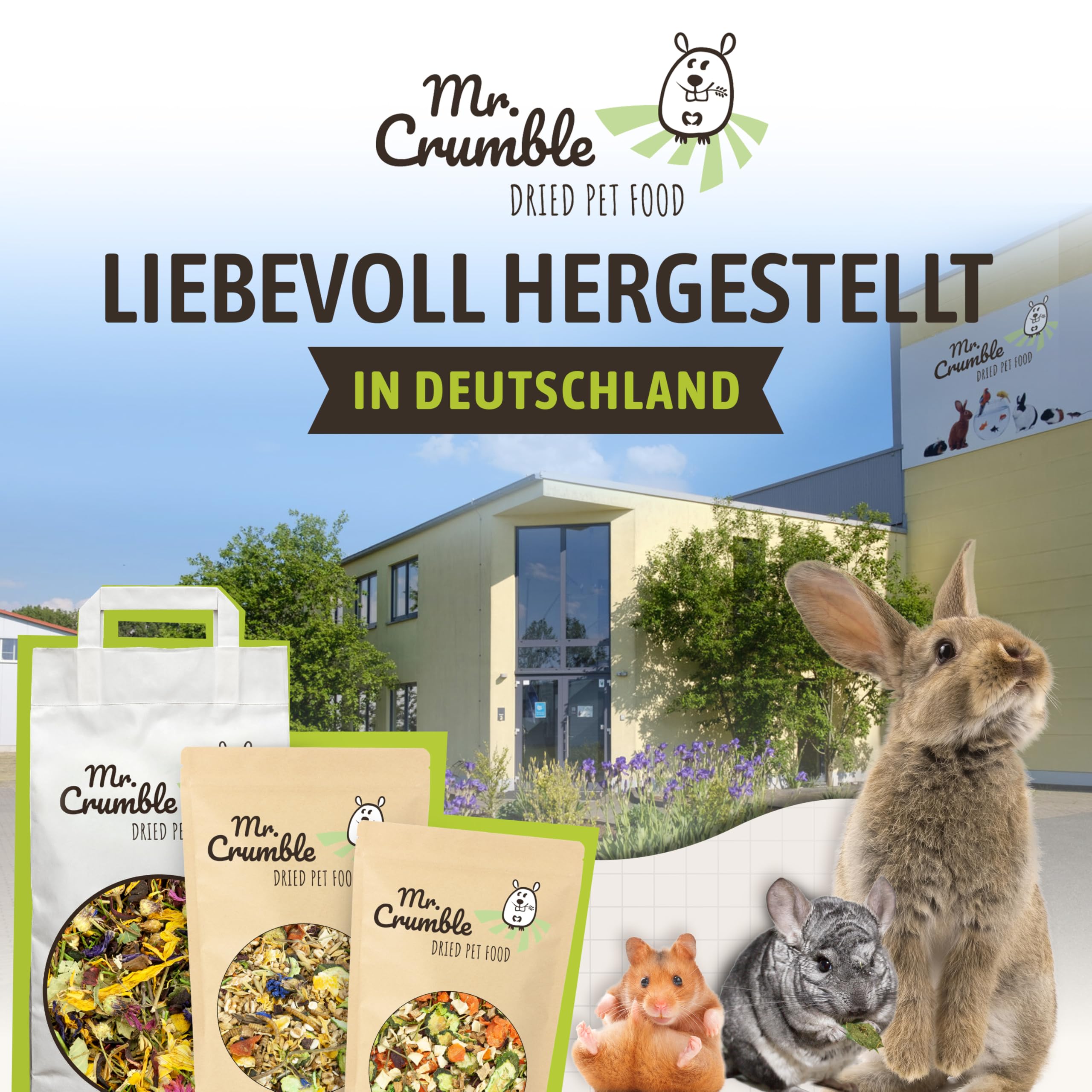 Mr. Crumble Sonnentraum Nagerfutter 1kg Blüten Kräuter